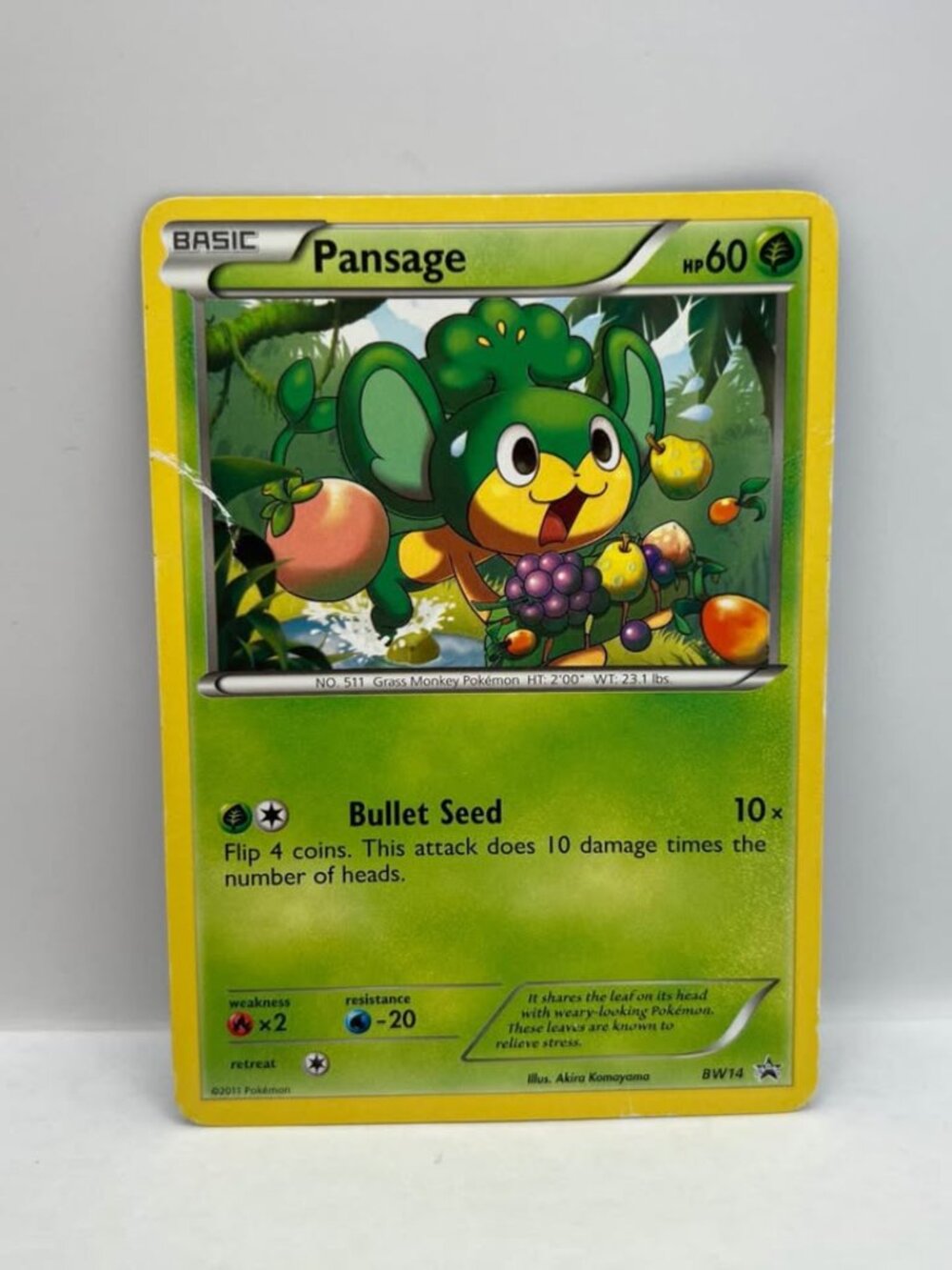 2011 Pansage BW14 Promo Black and White